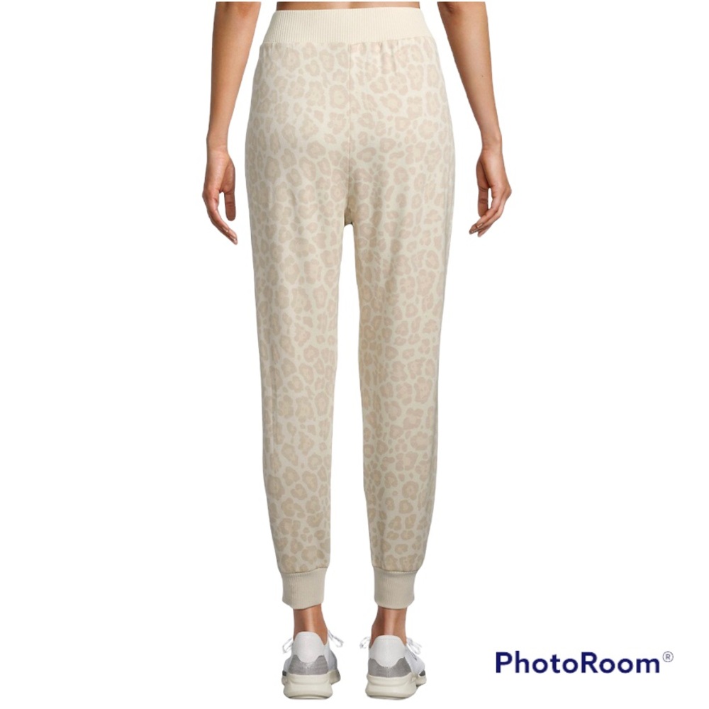 NWT Splendid Joggers, Size XL, Light Beige with Leopard Print - Picture 2 of 13
